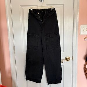 🖤 Forever 21 Black Cargo Pants | Size XS